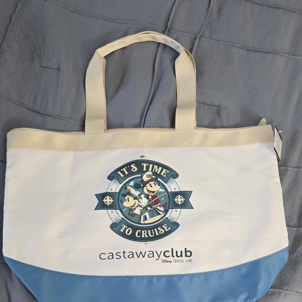 Disney Blue and White Tote Bag